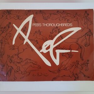 Pierre Bellocq Vintage 1979 Peb's Thoroughbreds Coloring Book
